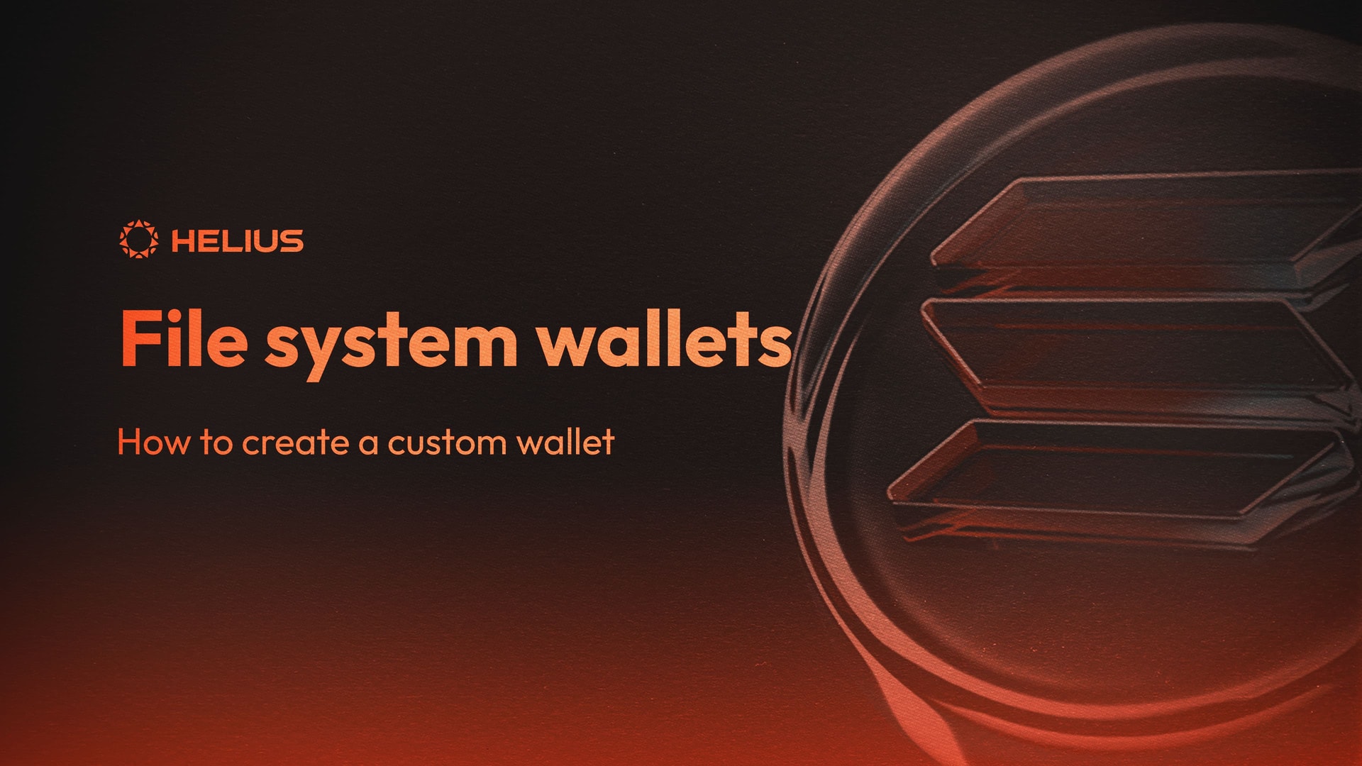 how to create a custom solana wallet