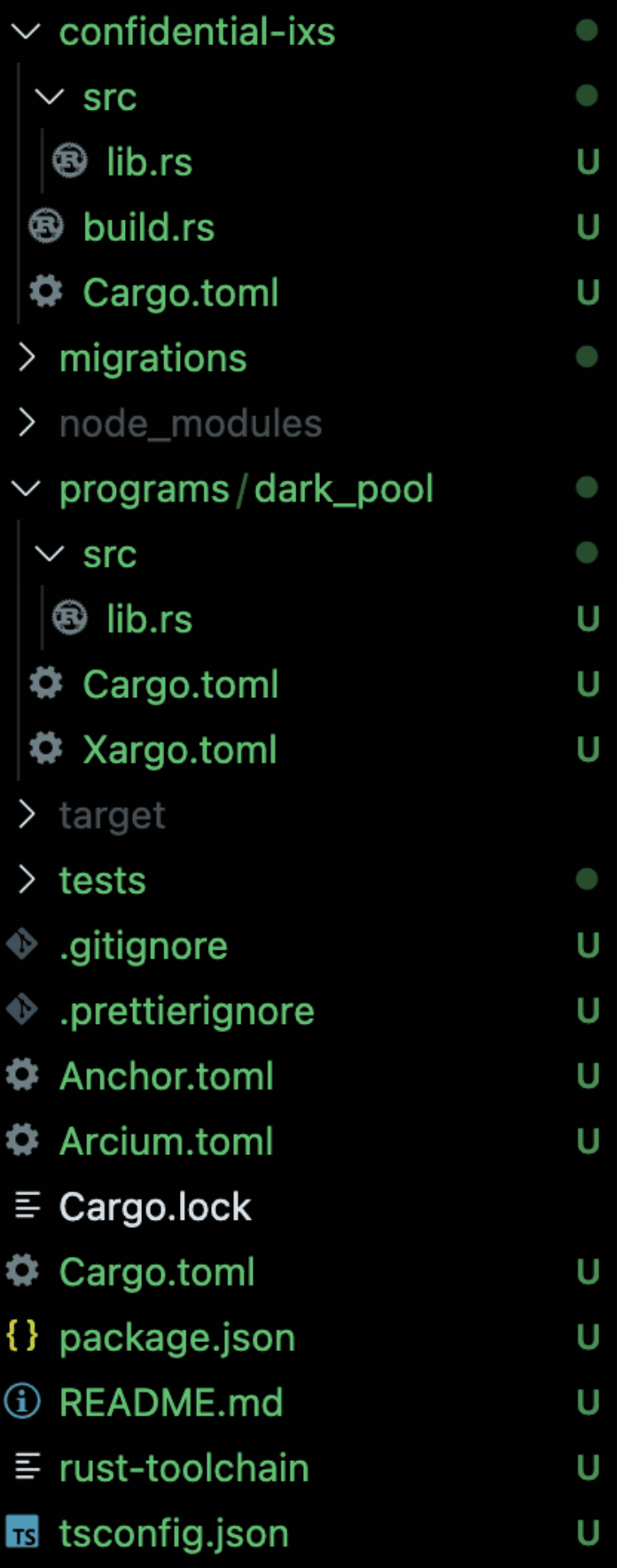 arcium project file structure