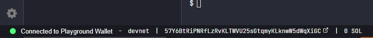 connect Solana playground wallet
