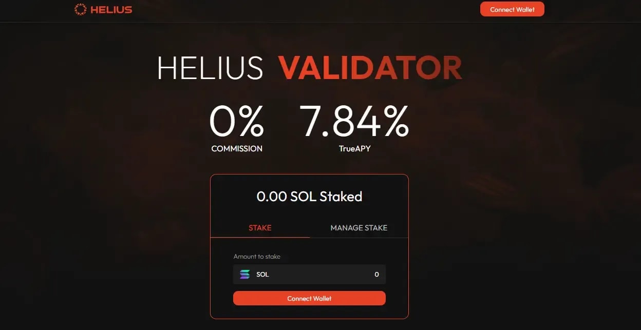 Helius validator 