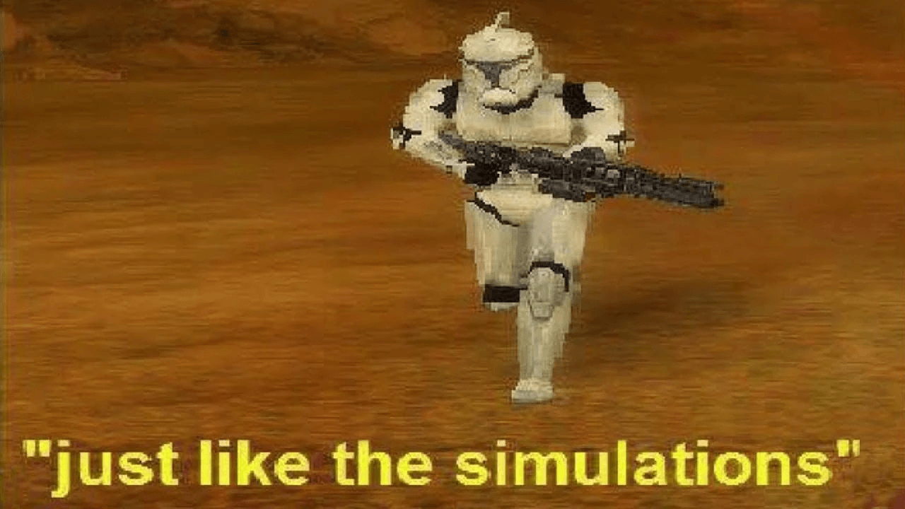 just like the simulations