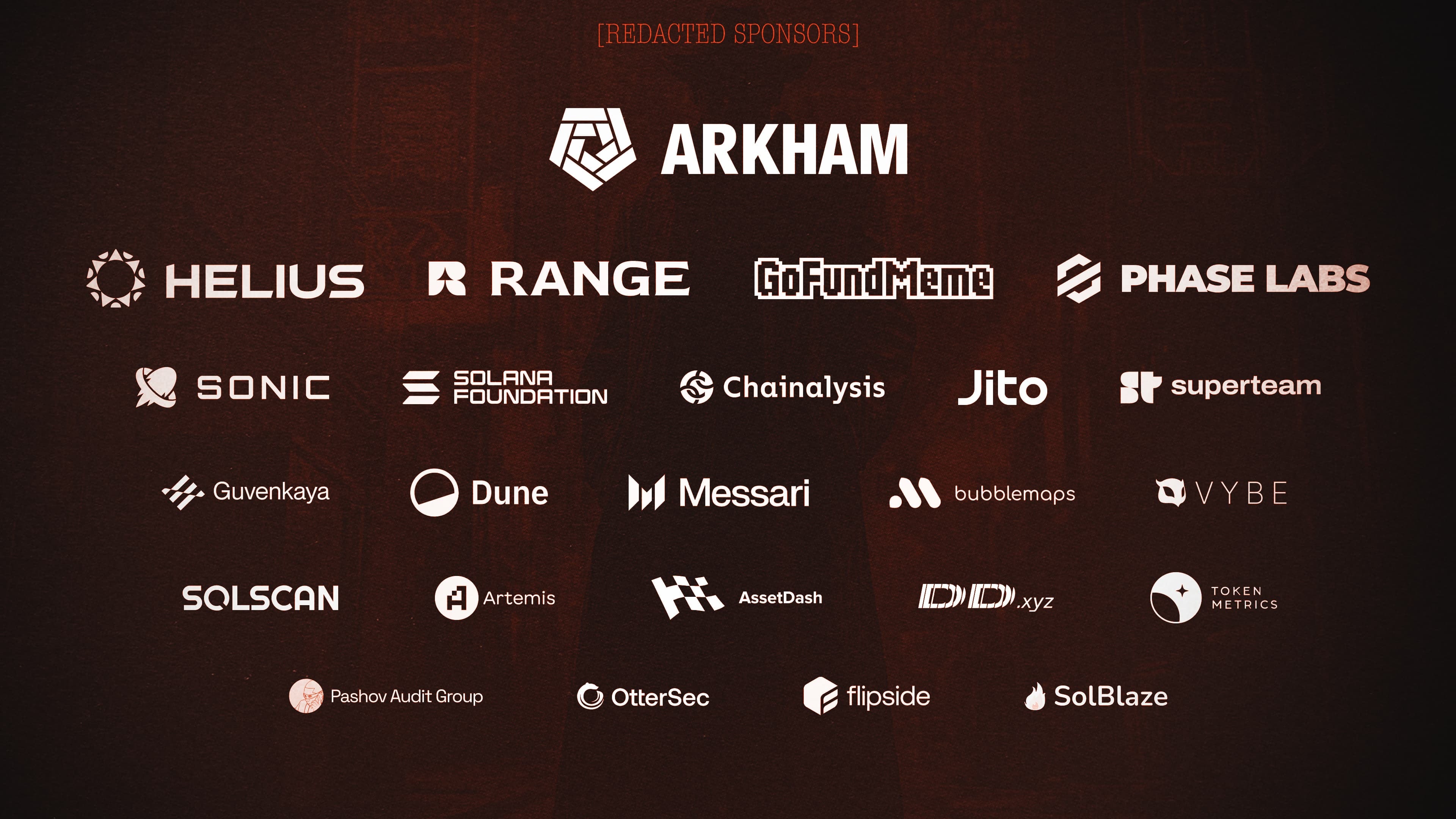 redacted hackathon sponsors