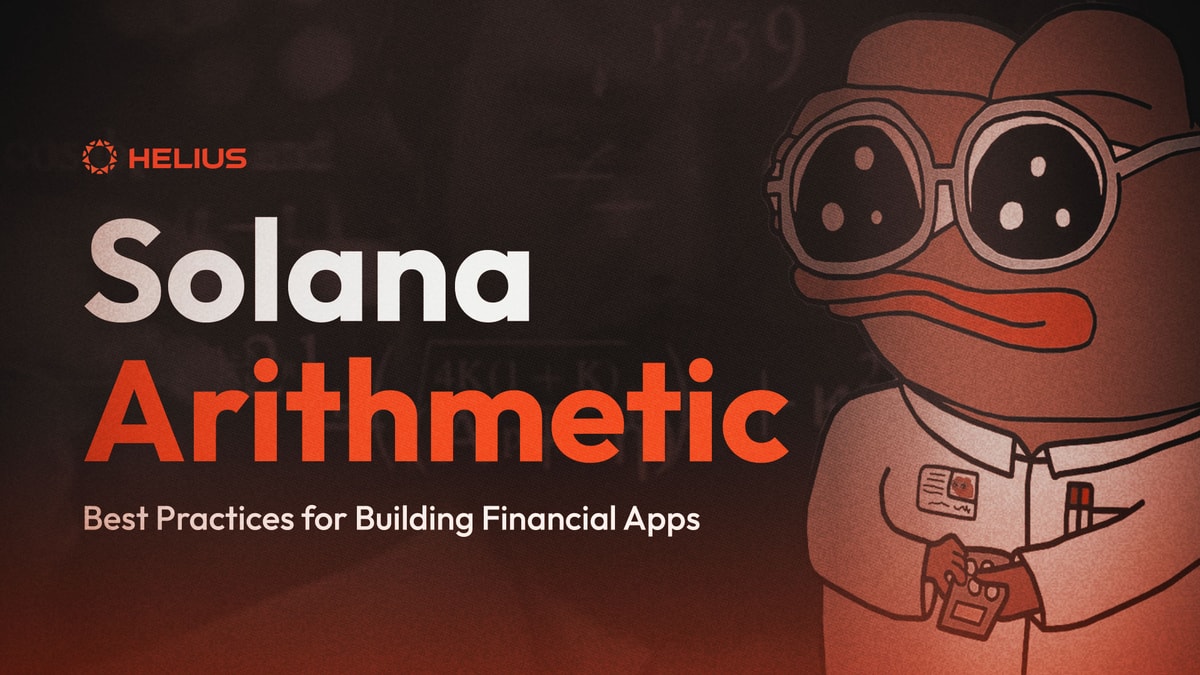 solana arithmetic — how to do math with solana programs or smart contracts