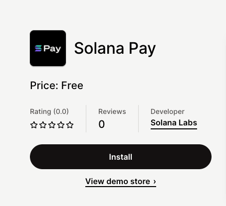 Solana Pay app