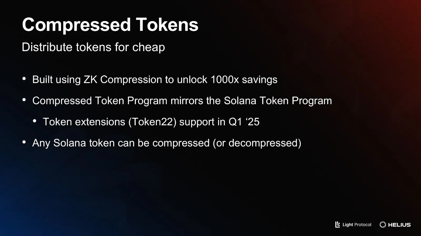 compressed tokens